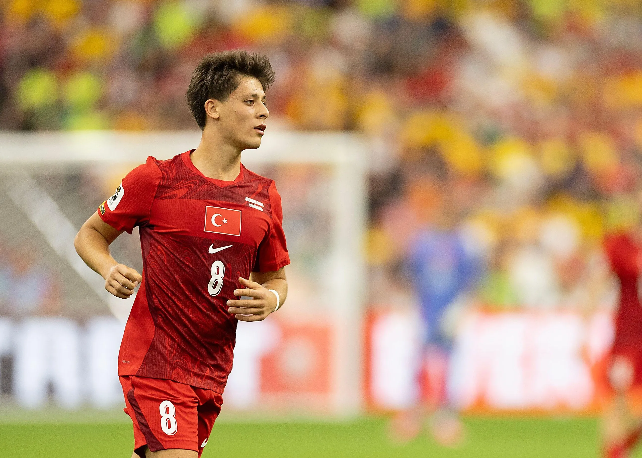 Arda Guler (8) of Turkey 