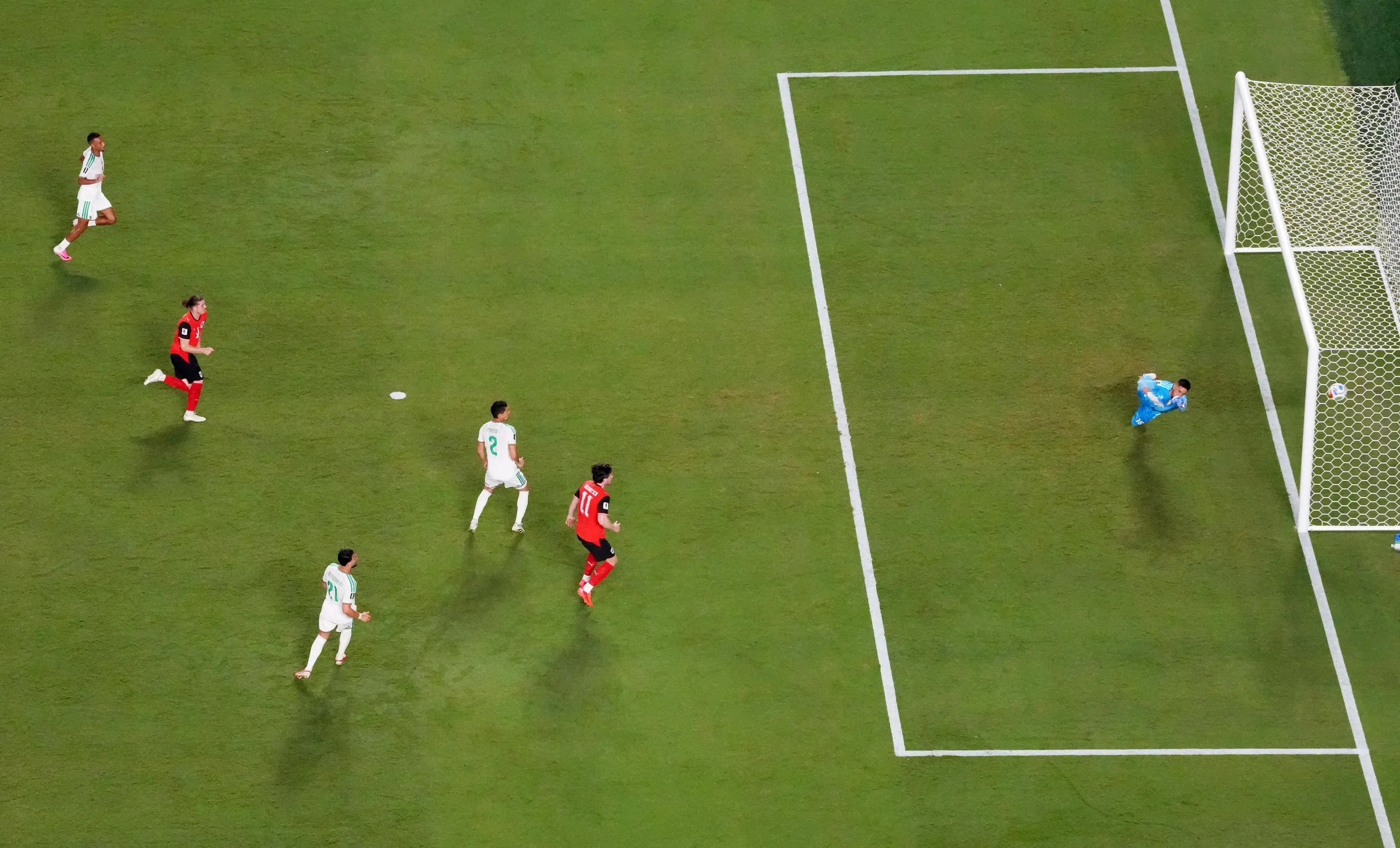 Marcel Sabitzer scores a lovely second for Austria.