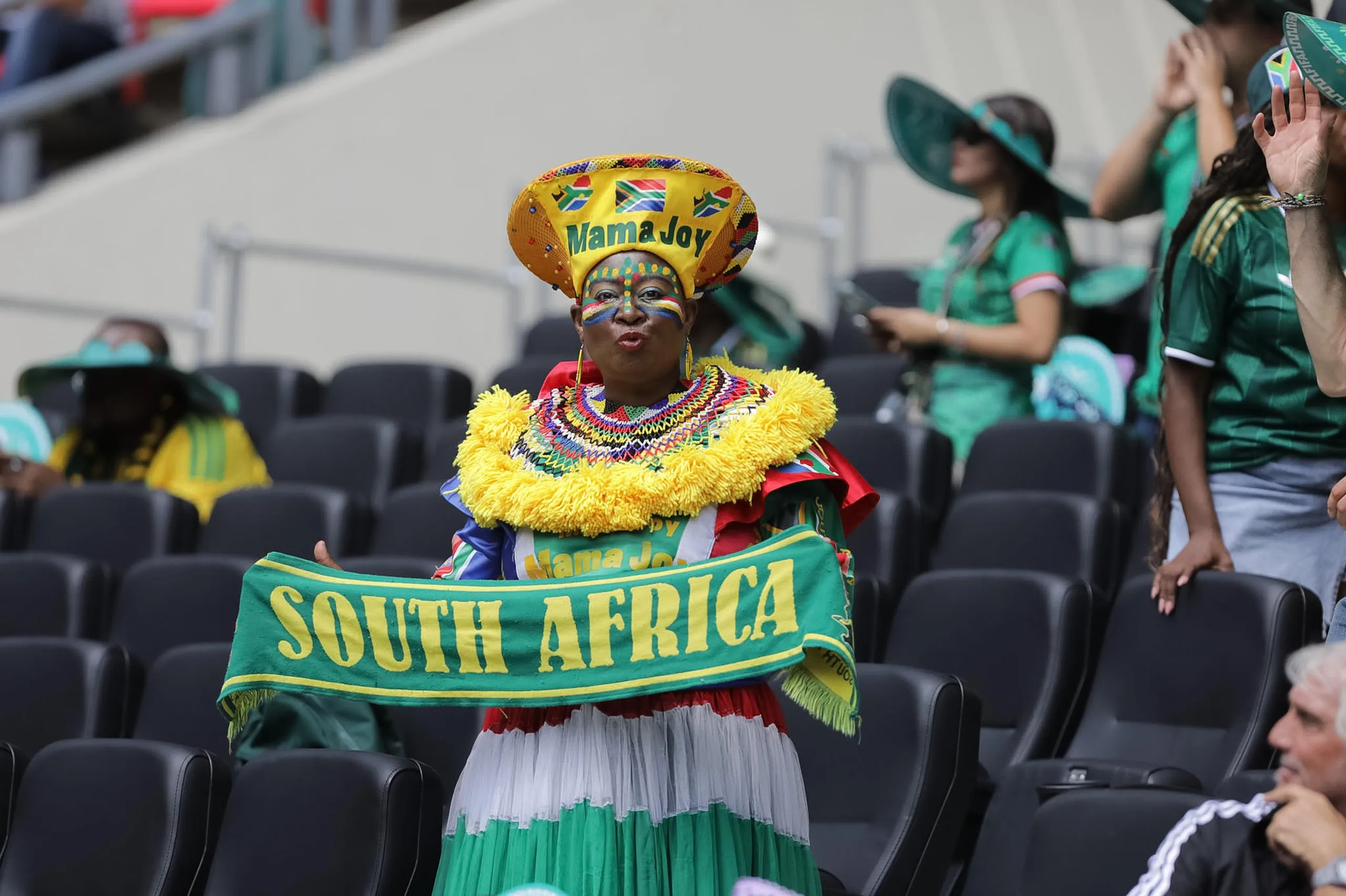 A South Africa fan