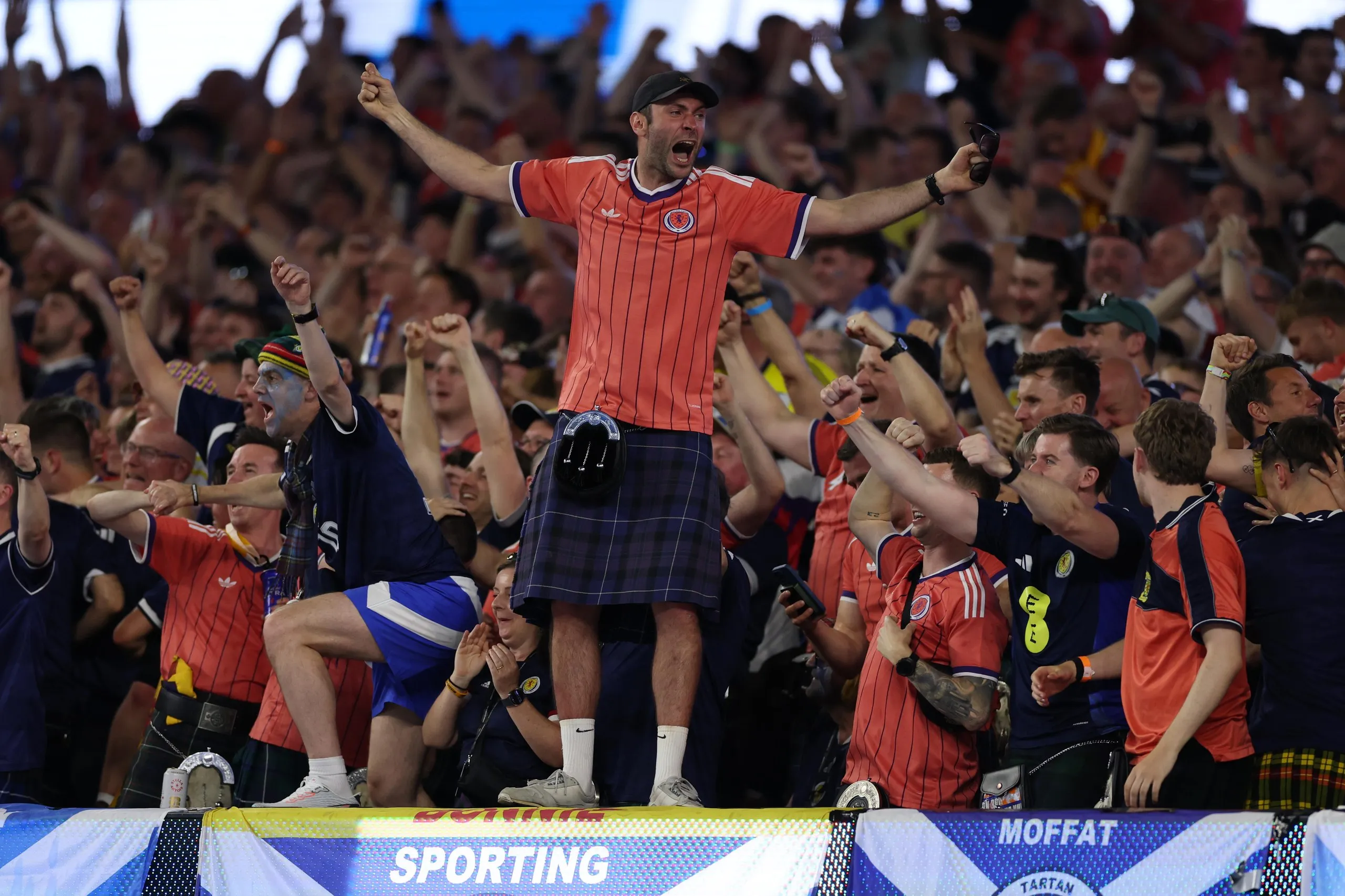 The fans go wild in the stands!