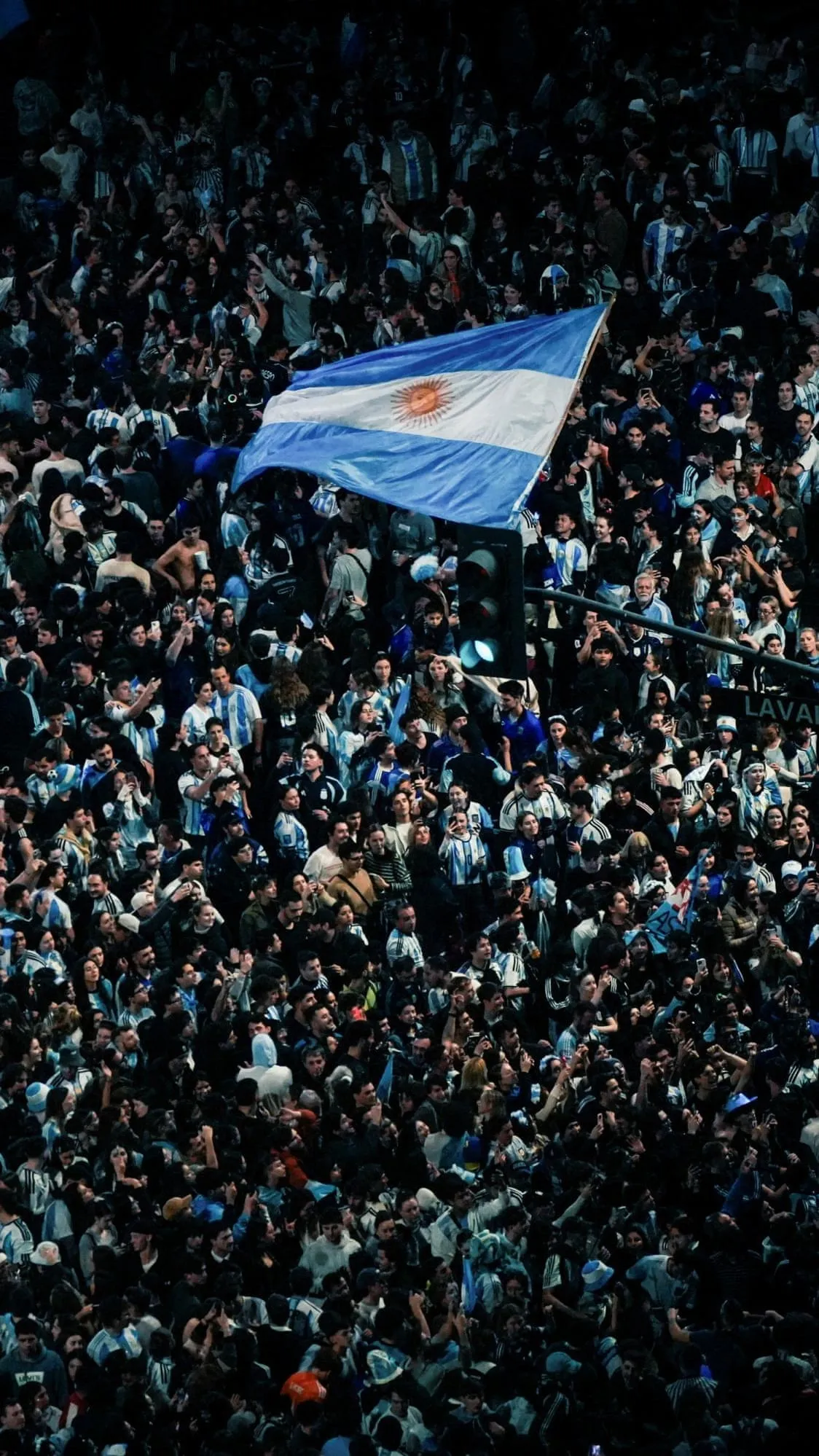 Argentina fans flood the streets of Buenos Aires to celebrate win over England – video
