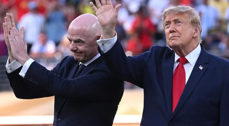 Donald Trump and Gianni Infantino booed before World Cup presentation ceremony