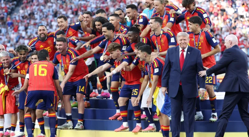 Trump show offers fitting fever-dream end to a World Cup of excess and damage