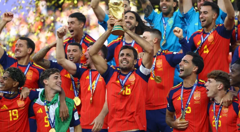 Spain win World Cup after Ferran Torres breaks 10-man Argentina’s resistance