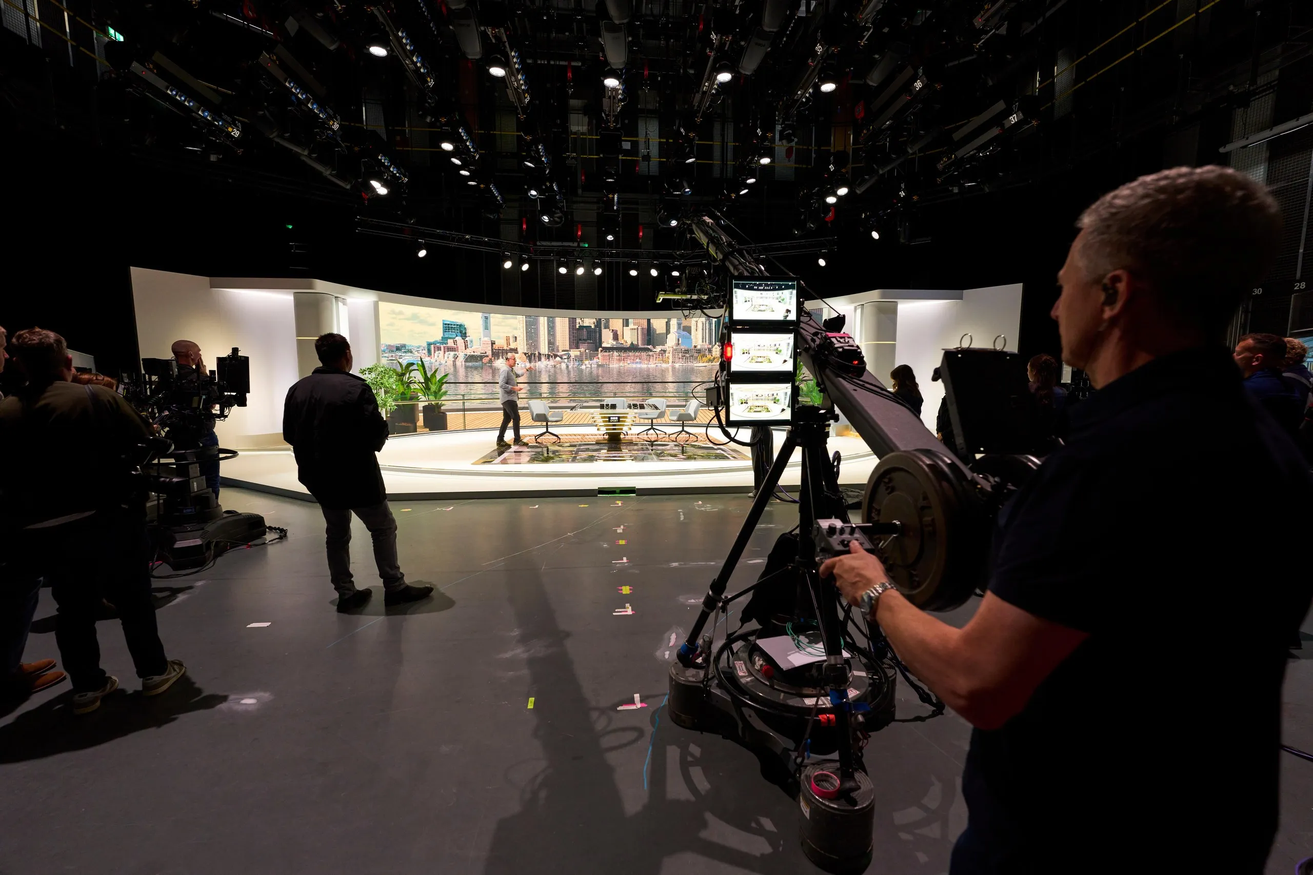 The BBC’s World Cup coverage has up to now been presented from its studio in Salford.